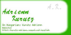 adrienn kurutz business card